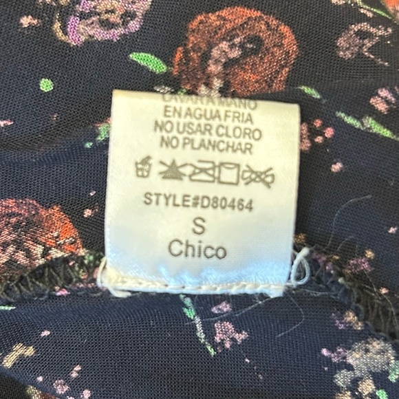 TOO POSH Vintage Strapless Navy Micro Floral Print Mini-dress - Picture 10 of 11